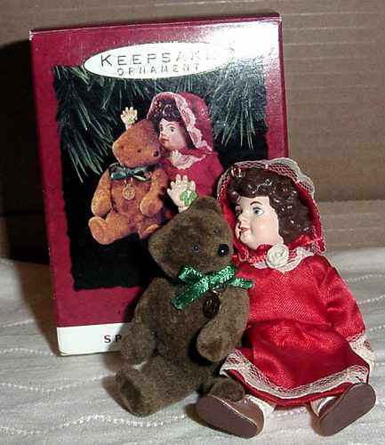 Hallmark Doll & Teddy Bear Ornaments - All 3 - MIB