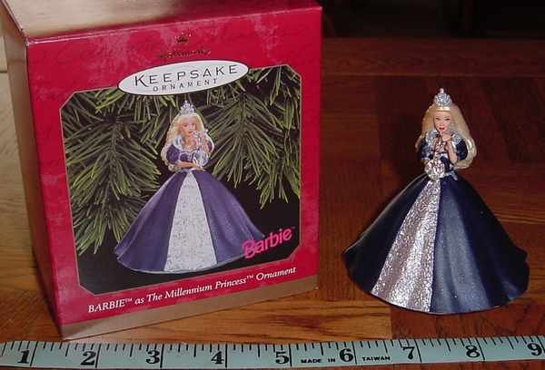 Hallmark ~ 1999 â Barbie as the Millennium Princess Ornament