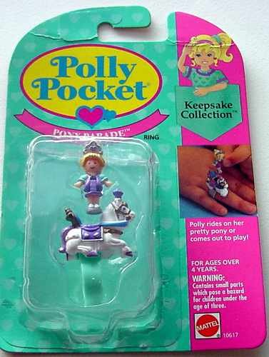 Bluebird 1993 Polly Pocket Pony Parade Ring - MOC!