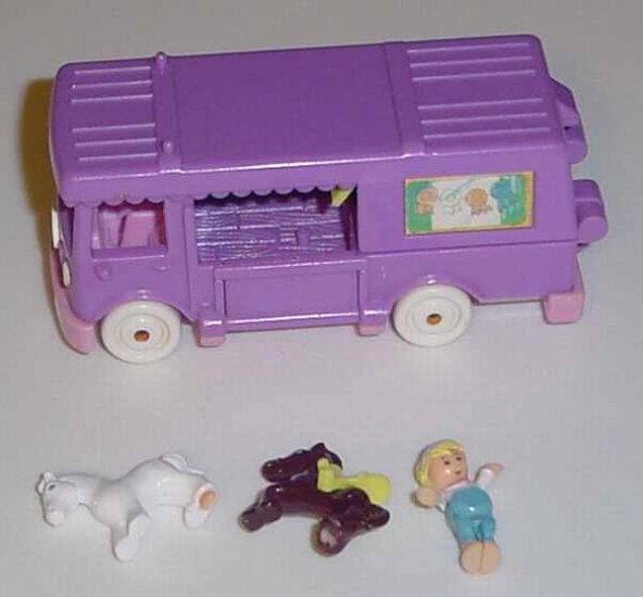 Bluebird 1994 Polly Pocket Stable On The Go COMPLETE!