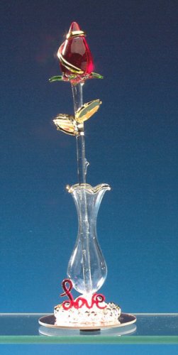 Glass Valentine Rosebud