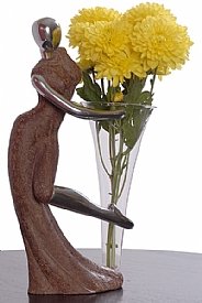 Standing with Vase