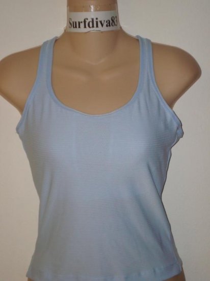 Nwt S 4-6 NIKE DRI-FIT Women Tank Top Shirt New Yoga Small Light Blue