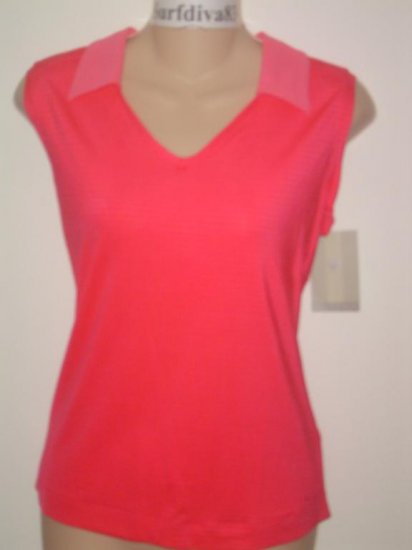 Nwt M 8-10 NIKE GOLF DRI-FIT Women Tank Top Shirt New Pink Medium