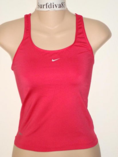 Nwt S NIKE DRI-FIT Women Compression Tank Top Shirt New Small Pink