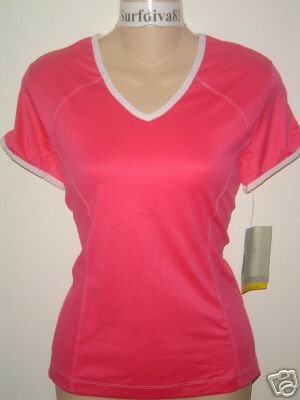 Nwt M NIKE GOLF Women Pink SPHERE DRY Top Shirt New $55 Medium