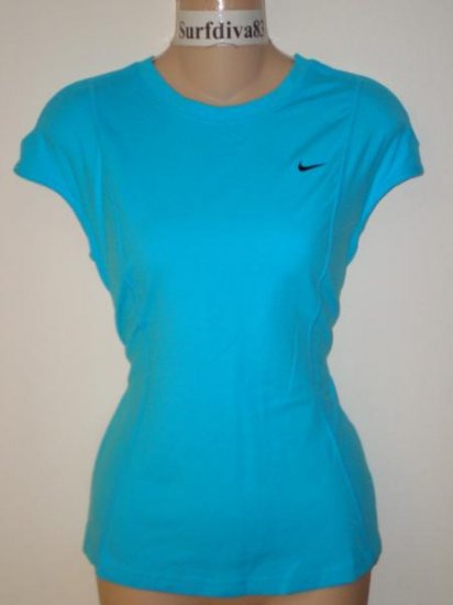 Nwt XL 16-18 NIKE DRI-FIT Women Top Shirt New Running Blue