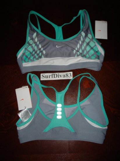 Nwt L 12-14 NIKE DRI-FIT Women Sport Bra Top Shirt New Large Personal Best