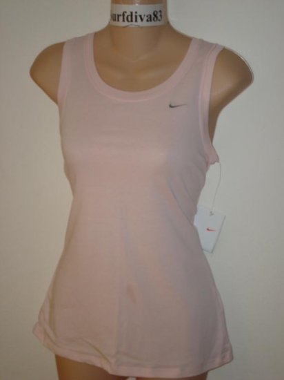 Nwt S NIKE DRI-FIT Women Fitness Tank Top Shirt New Small Pink
