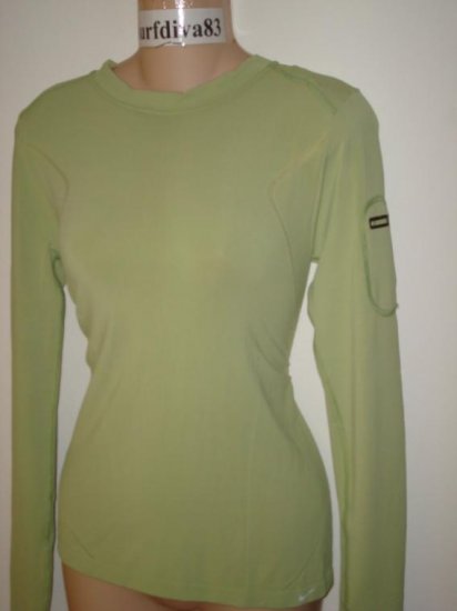 Nwt S M NIKE Dri-FIT Ipod Fitness Top Shirt New Women Small Medium Green