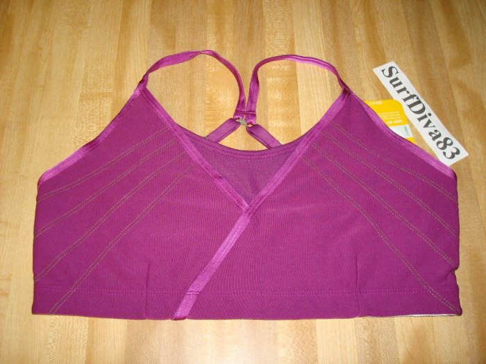 NwT L NIKE Sport Bra Top New Women DRI-FIT SHIBUYA $38 Large Grape