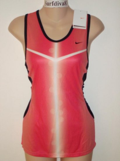 Nwt M NIKE Dri-Fit Women Race Day Tank Top Shirt New Medium Pink
