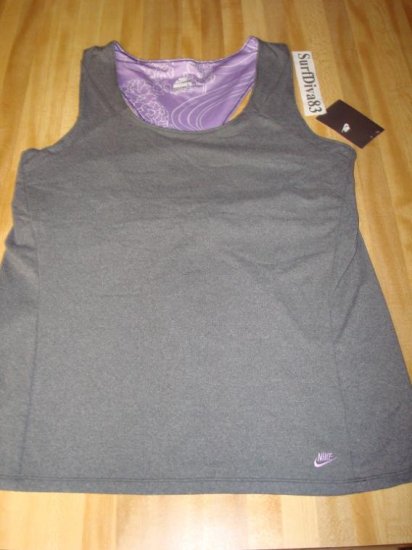 Nwt L NIKE Women Ace Essential Yoga Tank Top Shirt New Large
