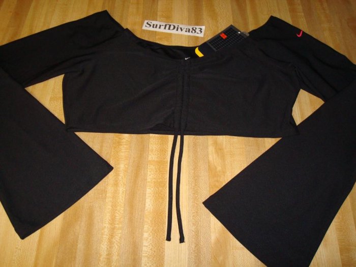 Nwt XL NIKE DRI-FIT Black Dance Top Shirt New Women $42 Xlarge