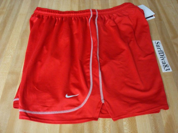 NwT L NIKE Dri-fit Red Tiempo Soccer Run Shorts Men New Large