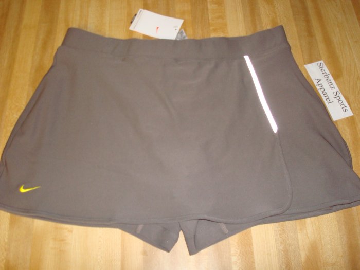 Nwt XL NIKE Women Fit Dry Adventure Running Skirt New Xlarge 16 18 Clay Brown Tennis Skort