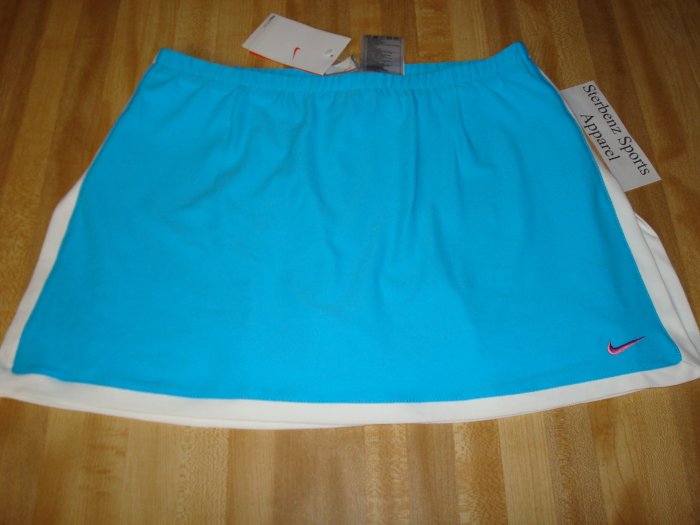 Nwt 2XL NIKE Women Fit Dry BORDER Tennis Skirt New XXL Blue White