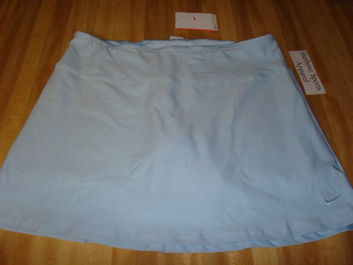 Nwt M NIKE Women Fit Dry Power Tennis Skirt New $50 Blue Medium 127806-404