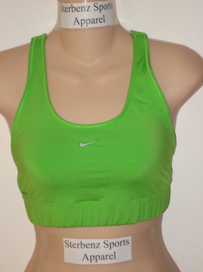 Nwt L NIKE Women Fit Dry Compression Sport Bra Top New Large Green