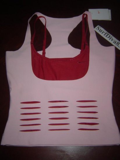 Nwt XS NIKE DRI-FIT Corset Women Tank Top Shirt New $65 Xsmall Pink