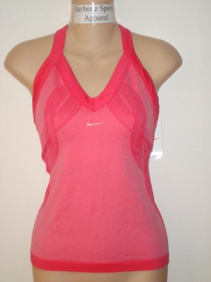 Nwt L NIKE Women Fit Dry Control Tennis Tank Top New Large Flamingo Pink