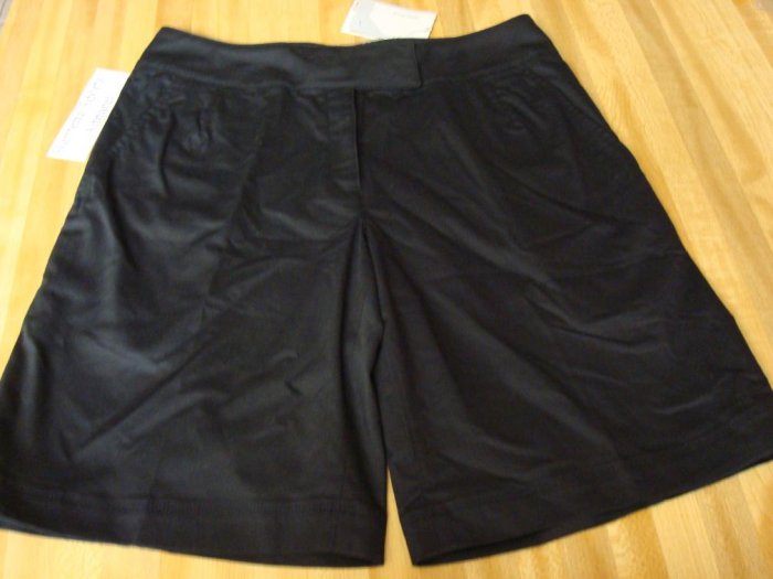 Nwt 8 NIKE GOLF Women Dri-FIT Flat Front Shorts New Black