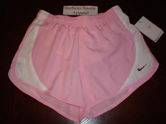 Nwt M 10-12 NIKE GIRL Pink Relay Running Shorts New $22 Medium 410019-646
