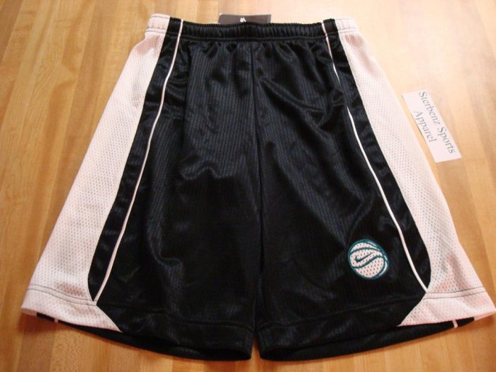 Nwt M 10-12 NIKE GIRL Black White Basketball Shorts New Medium 216254-010