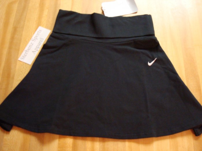 Nwt L 14 NIKE GIRL Black Skirt Dance Tennis New $25 Large 106980-010