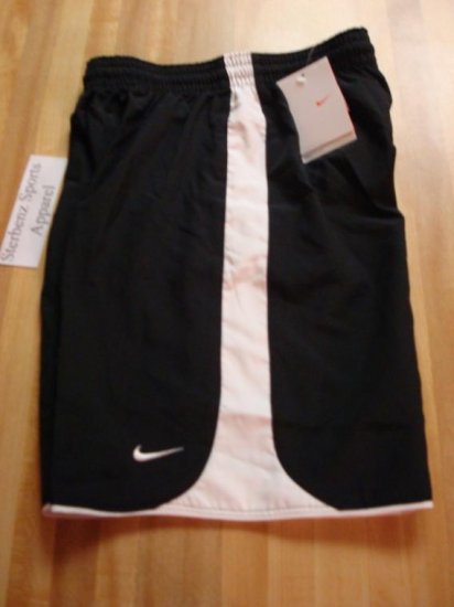Nwt M 10-12 NIKE Boys Black Tiempo Fit Dry Shorts New Medium 128095-010