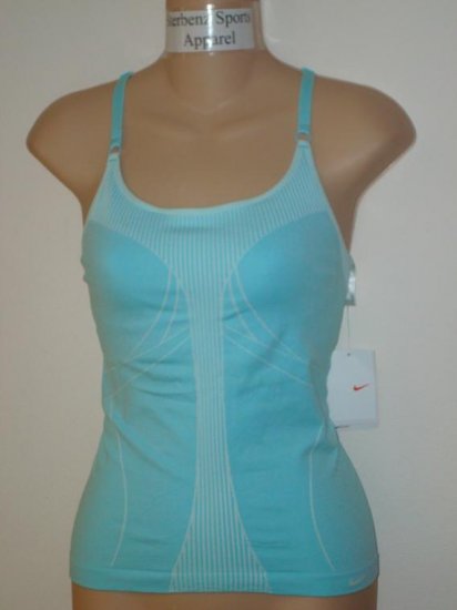 Nwt L/XL NIKE Women Fit Dry Seamless Long Tank Top New Large XLarge 127825-414