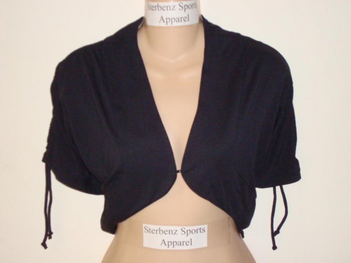 Nwt S NIKE Women Black Dance Shrug Cover Up Top New $65 Small 215645-010