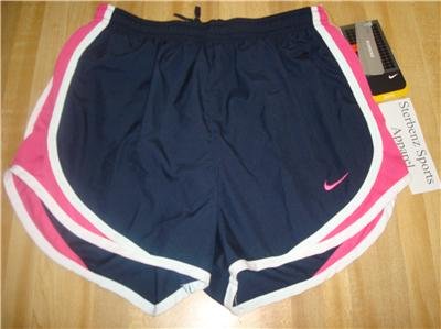 Nwt L NIKE Women Fit Dry Tempo Running Track Shorts New Large 211646-479