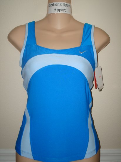 Nwt M NIKE Women Fit Dry Spring Breeze Fitness Top New Medium 255678-477
