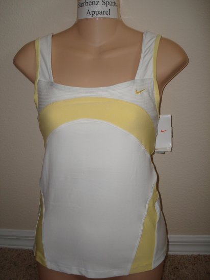 Nwt M NIKE Women Fit Dry Spring Breeze Fitness Top New Medium 255678-100