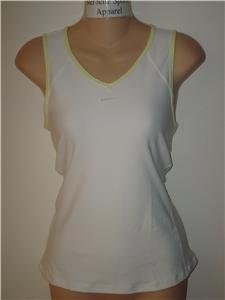 Nwt M 8-10 NIKE Women Fit Dry Border Tank Top New $45 Medium 245971-100