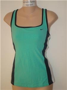 Nwt L NIKE Women Azure Cross-Back Fitness Tank Top New Large 298122-417