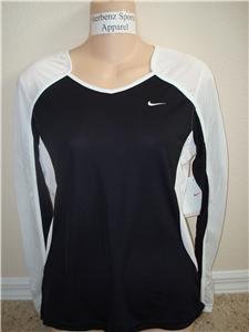 Nwt M NIKE Women Fit Dry Long-Slv Tempo Running Top New Medium 228610-011