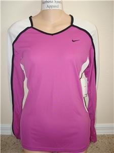 Nwt M NIKE Women Fit Dry Long-Slv Tempo Running Top New Medium 228610-673