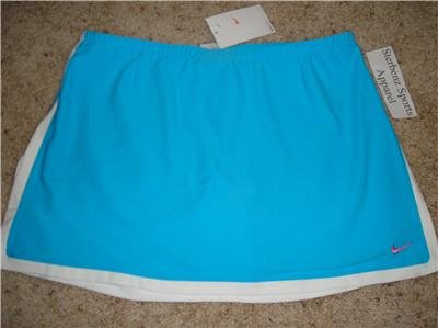 NwT M NIKE DRI-FIT Border Tennis Skirt Women New $50 Medium 241880-464