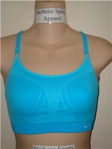 Nwt M/L NIKE Women Fit Dry Sport Bra Fitness Top New Medium Large 127824-463
