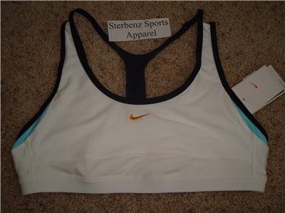 Nwt L NIKE Women FitDry Personal Best Sport Bra Top New Large 216114-101