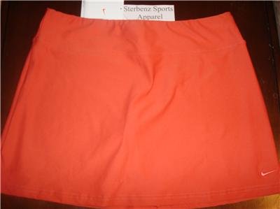 Nwt M NIKE Women Fit Dry Power Tennis Skirt New Sienna Medium 127806-823