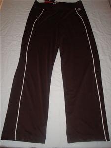 Nwt M NIKE Women Fit Dry Brown Fitness Pants New Tennis Medium 245543-234