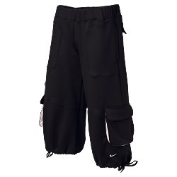 Nwt L NIKE Women Fit Dry Dance Beat Capri Pants New Gry Large 207386-061