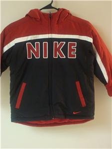 Nwt 5 NIKE Boys Reversible Puffy Coat Jacket New $85 864708-355