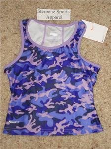 Nwt S 7-8 NIKE Girls Fit Dry Racer Fitness Tank New $25 Small 128119-591