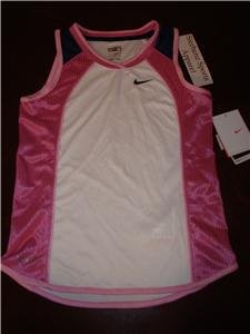 Nwt M NIKE Girls Fit Dry Running Fitness Tank Top New Medium 216514-100