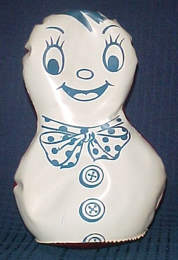 Vintage Mini Punching Bag Clown Vinyl 8" Inflatable Weighted