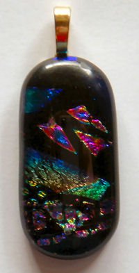 Fused Dichroic Glass Pendant
